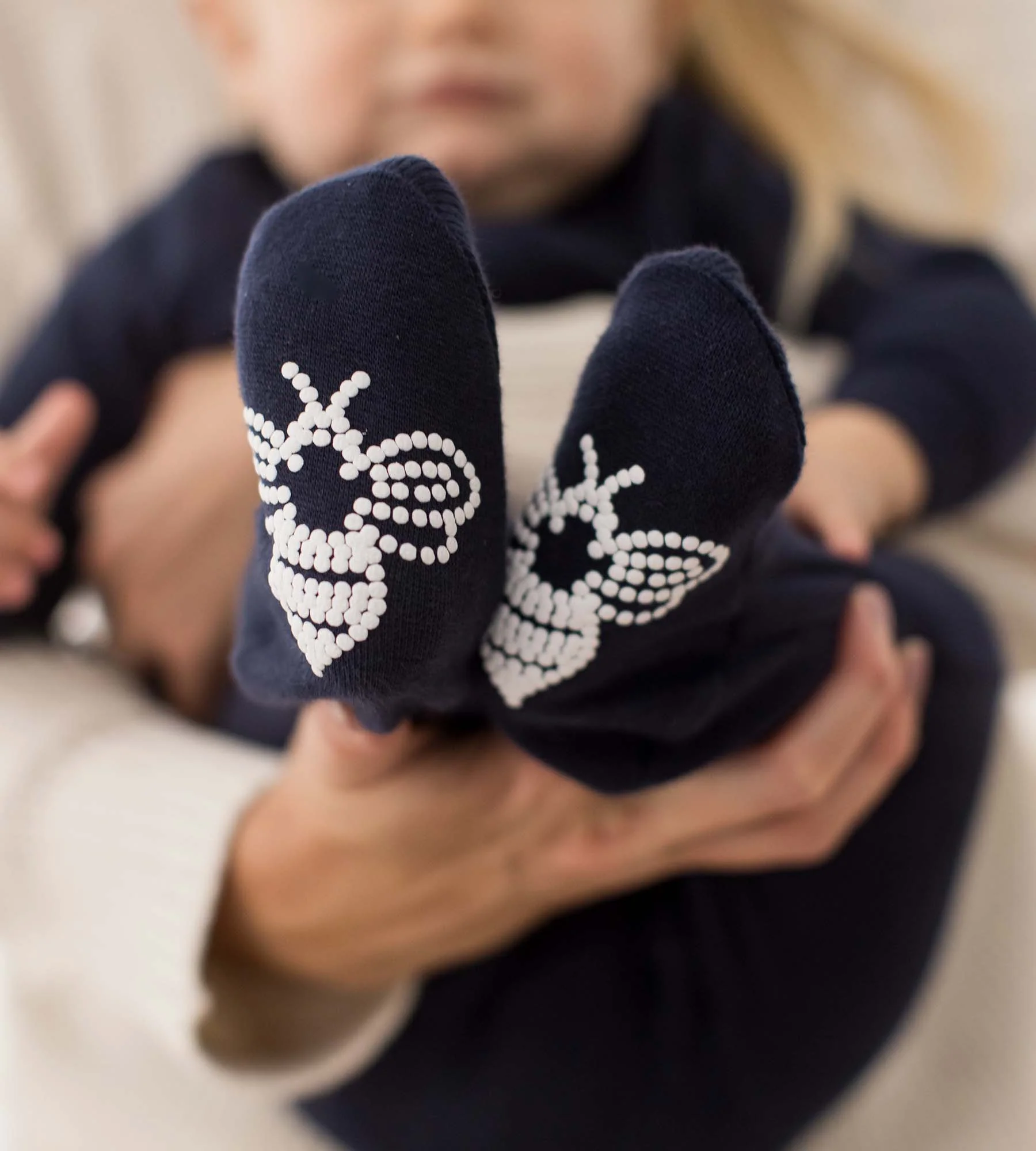Solid Rib Organic Cotton Sleep & Play - Midnight - Image 6
